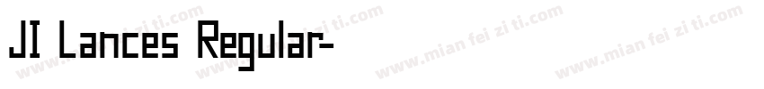 JI Lances Regular字体转换